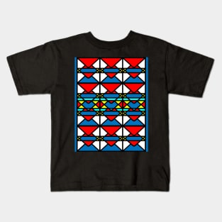 Wild Primary Stained Glass Kids T-Shirt